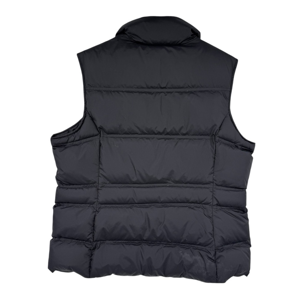 Lands End Womens Down Vest Size Large 14-16 Black Puffer Snap Outdoors - Picture 3 of 7